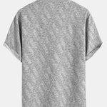 Relax Fit Diamond Jacquard T-Shirt