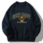 West Coast Eagle Print Relaxed Sweatshirt