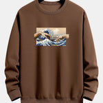 Ukiyo Hand Print Relax Fit Sweatshirt
