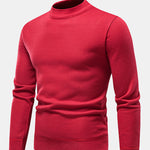 Faux Fur Lined Mock Neck Sweater