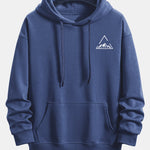 Triangle Mountain Print Relax Fit Hoodie & Jogging Pants