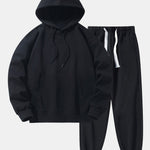 Basic Heavy Weight Drop Shoulder Relaxed Hoodie & Jogger Pants