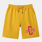 Chicago Print Mid Length Shorts
