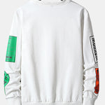 Slogan Label Print Sweatshirt