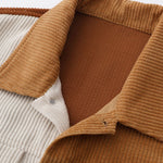 Color Block Corduroy Jacket