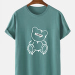 Melting Bear Print T-Shirt