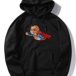 Superhero Bear Print Hoodie