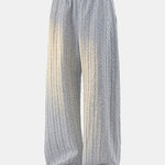 Relax Fit Twist Jacquard Crew Neck Sweatshirt & Twisted Jacquard Straight Leg Pants