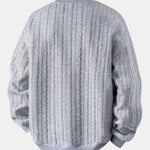 Relax Fit Twist Jacquard Crew Neck Sweatshirt & Twisted Jacquard Straight Leg Pants