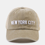 New York Embroidery Mesh Cotton Baseball Cap