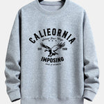 California Eagle Print Relax Fit Sweatshirt