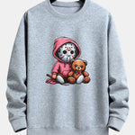 Halloween Bear Print Relax Fit Sweatshirt