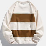 Relax Fit Color Block Crew Neck Sweatshirt