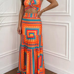 Two-Piece Maxi Dress Set