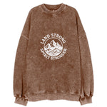 Land Strong Spirit Stronger Vintage Sweatshirt