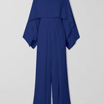 Long Sleeves Wrap Solid Color Zipper Jumpsuits