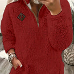 Ayla ��� Ultra-Soft High-Neck Fleece Pullover