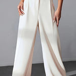 High Rise Wide Leg Pocketed Baggy Pants