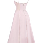 Suspender V-Neck Sleeveless Tutu Maxi Dress