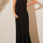 KIMONIE Pocket Plain Maxi Dress