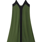 Two-Color Block Slip Dress