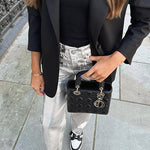 Glam Straight Leg Faux Leather Pants