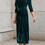 Celebrities Elegant Solid Strap Design V Neck Princess Dresses