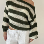 Loose Striped Fashionable All-match Long Sleeve Knitted Sweater