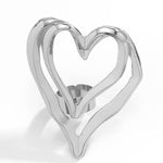 Heart Shape Solid Color Rings Accessories