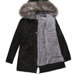Hooded winter warm fleece coat with cotton padded jacket