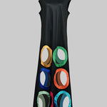 Loose Sleeveless Colorful Hollow Shawl Collar Maxi Dresses