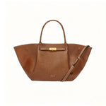 Metal clasp tote bag