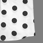 Long Sleeves Loose Buttoned Polka-Dot Split-Joint Lapel Blouses&Shirts Tops