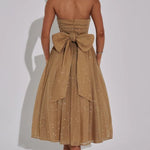 Sexy Off-shoulder Backless Bow Sexy Maxi Dress