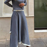 Long Sleeve Skirt Two Piece Set