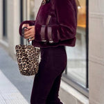 Short vintage fur coat