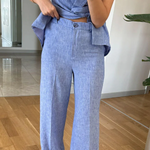 Fashion Lapel Vest & Pants Two-Piece Set
