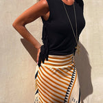 Margovil Solid Sleeveless Tassel Tank Top