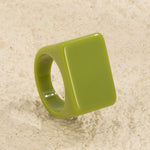 Original Stylish Resin 8 Colors Geometric Ring