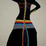 Long Sleeves Skinny Buttoned Contrast Color Striped Lapel Maxi Dresses Shirt Dress