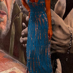 Margovil Criss Cross Open Back Tie Dye Maxi Dress