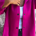 Solid Color Casual Women's Coat