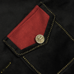 Men's Vintage Stand Collar Velvet Multi-Button Jacket