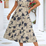 Like A Dream Ruffle Floral Midi Dress