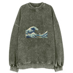 The Great Wave Off Kanagawa Vintage Sweatshirt
