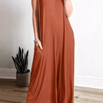 Fresh Casual Women's Pocket Jumpsuit Thin Women's Jumpsuit