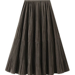 Vintage velvet pleated skirt