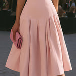 Structured Square Neck Sleeveless Midi Dress