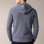 Siro Light Blue Cable Knit Hoodie