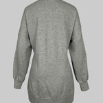 Long Sleeves Split-Joint V-Neck Outerwear